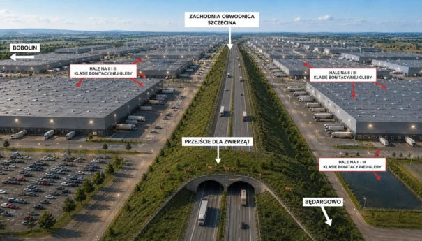 Wizualizacja Będargowo przejście dla zwierząt