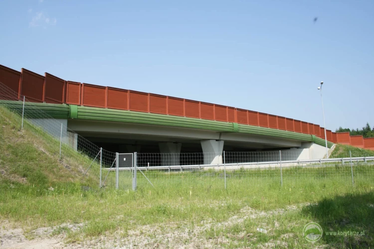 25-Największe przejście górne przy śląskich drogach szybkiego ruchu – autostrada A1, odcinek: Gliwice-Rybnik