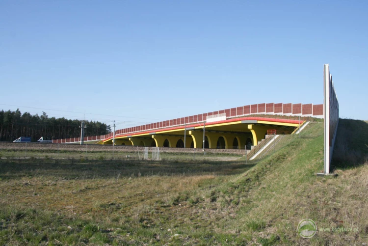 56-Największe przejścia górne w Polsce powstały nad autostradą A4, odcinek: Kraków-Tarnów i linią...